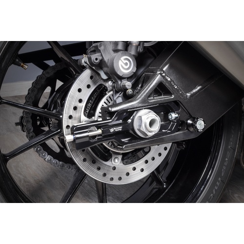 Bonamici Racing Chain Adjuster To Suit Aprilia RSV4/Tuono V4 2015 - 2020 (Black)