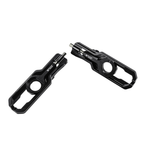 Bonamici Racing Chain Adjuster To Suit Yamaha YZF-R6 2017 - Onwards (Black)
