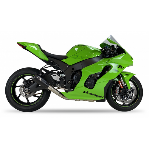 IXIL SLIP ON - RACE XTREM BLACK To Suit KAWASAKI ZX-10 R / RR 21-24 (ZXT02L)