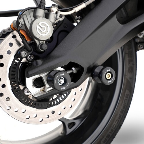 R&G Racing Cotton Reels (Offset) To Suit Triumph Street Triple 675, 675 Daytona, Daytona Moto2™ 765 '20-/ Street Triple R / S / RS 765 '17- & Tiger 85