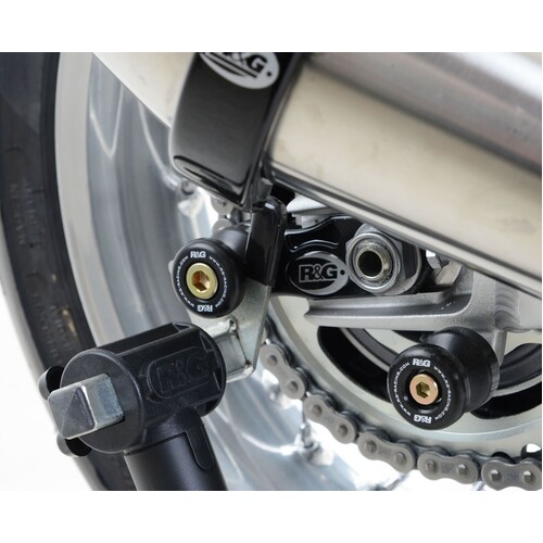 R&G Racing Offset Cotton Reels To Suit Triumph Street Twin '16-, Thruxton 1200 / R '16-, Speed Twin 1200 '19-'21, Scrambler 1200 XC/XE '19- & Speed Tw