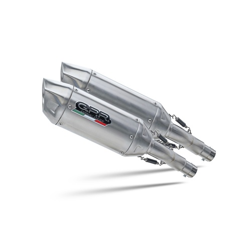 GPR Exhaust To Suit  Ducati Multistrada 620 2005-2007, Furore-X Inox, Dual Homologated legal slip-on exhaust including removable db killers and link p