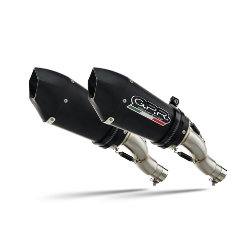 GPR Gpe Ann. Black titanium Exhaust To Suit Ducati Hypermotard 1100 -1100 Evo (2007-2012)