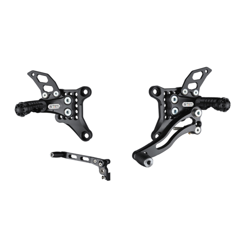 Bonamici Racing Rearsets To Suit Ducati 848/1098/1198 2007 - 2011 (Black)