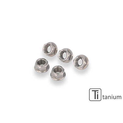 CNC Racing Nuts sets rear sprocket flange Ducati M10x1 Titanium