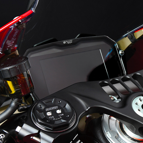 Bonamici Racing Dashboard Cover Protection To Suit Ducati Panigale/Streetfighter V4 Models (Black)