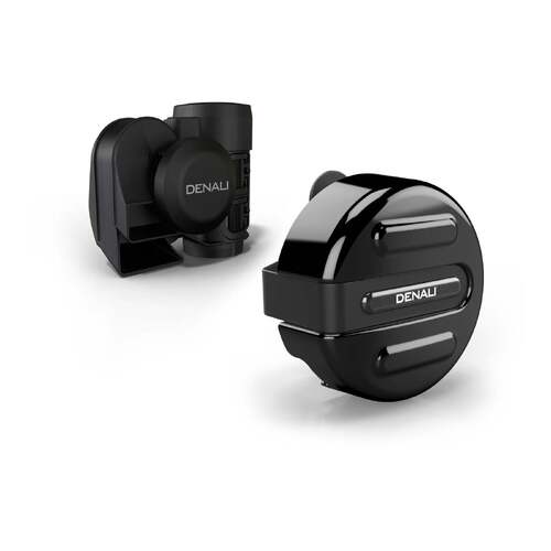 Denali SoundBomb V-Twin Dual-Tone Air Horn with Cover - Black