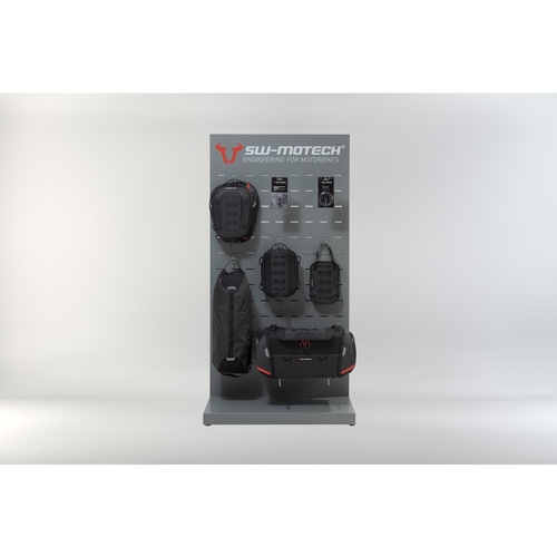 SW-Motech Sales display room with mounting.Topic: PRO rear bags and accessories.(DGS.00.910.21601)