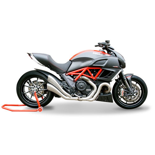 HP Corse Ducati Diavel 1200 11-16 Hydroform Satin Exhaust