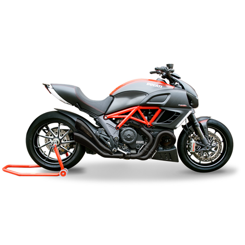 HP Corse Ducati Diavel 1200 11-16 Hydroform Black Exhaust