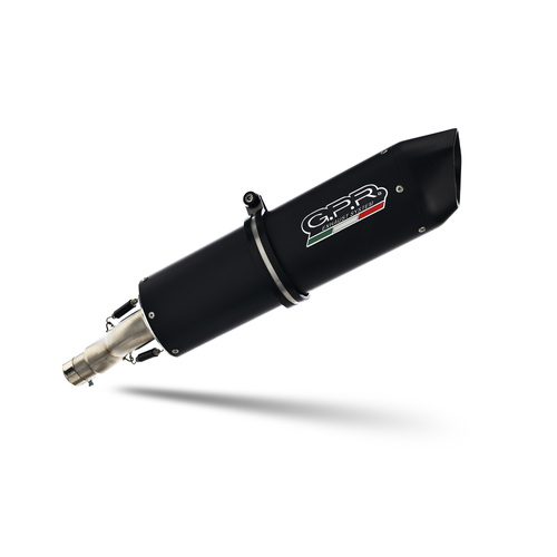 GPR Exhaust To Suit Bmw F 800 GS Adventure 2016-2018, Furore Evo4 Nero, Homologated legal slip-on exhaust including removable db killer and link pipe 