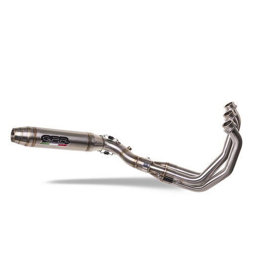 GPR Exhaust To Suit Triumph Trident 660 2021-2024, Deeptone Inox, full system exhaust legal for UK and non-EU countries including removable db killer 