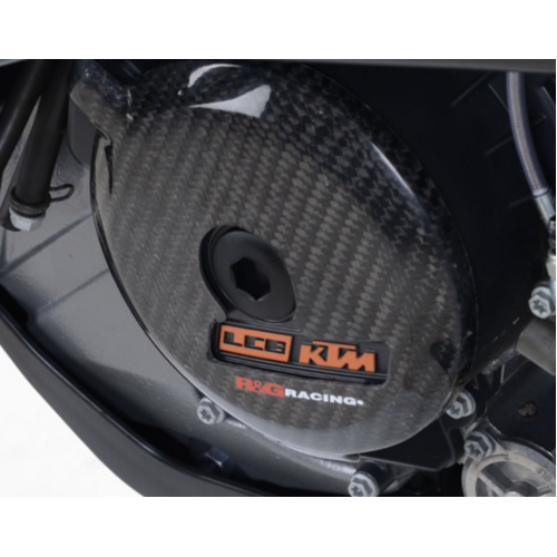 R&G Racing Carbon Engine Case Slider (LHS) To Suit Various KTM Models
