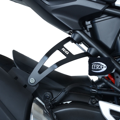 R&G Racing Exhaust Hanger & Footrest Blanking Plate To Suit Honda CB300R 2018 - 2020 (Black)