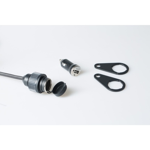 SW-Motech Universal Electric Kit. Cigar lighter socket. USB power port. Mounting kit (EMA.00.107.20001/B)