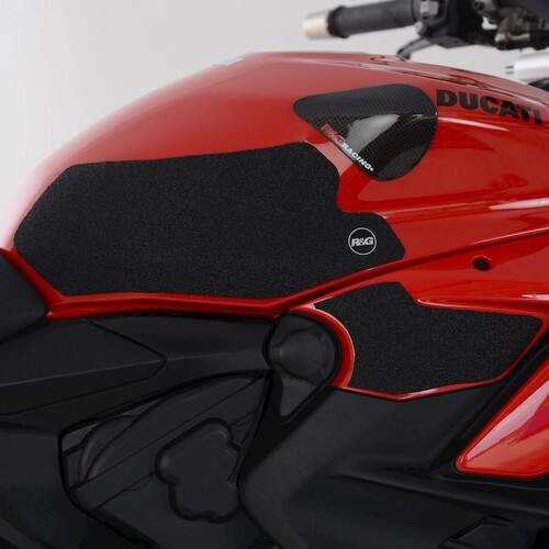 R&G Racing Tank Traction Grips To Suit Ducati Streetfighter V2 (2022 - Onwards) - Clear
