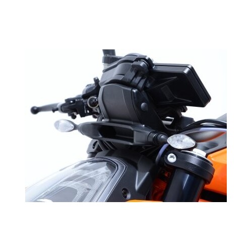 R&G Racing Front Indicator Adapter Kit To Suit KTM 1290 Superduke '14-, KTM 790 Duke '18-, 790 Adventure '19-'22, 1290 Super Duke R ’20- & KTM 890