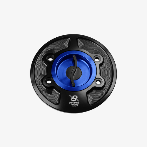 Bonamici Racing Aluminium Fuel Tank Cap To Suit BMW S/M 1000 Models (2008 - Onwards) - Blue