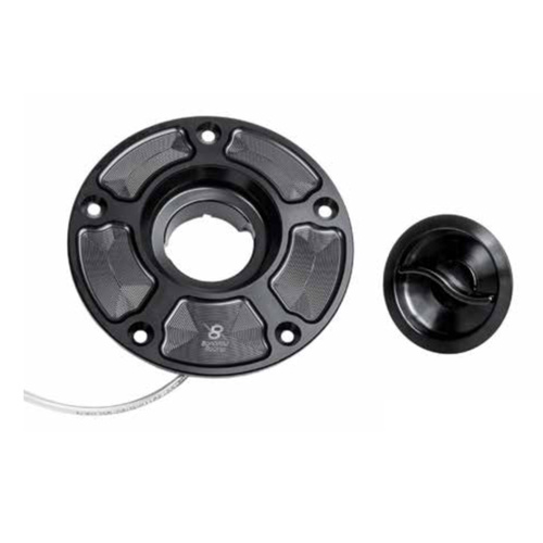 Bonamici Racing Aluminium Fuel Tank Cap To Suit Yamaha Models (Black)