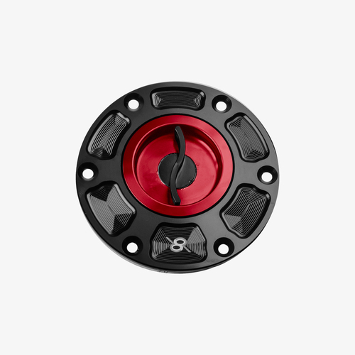 Bonamici Racing Aluminium tank cap for Triumph Daytona 06-17 - Street Triple 06> - Speed Triple 11-20 - RED