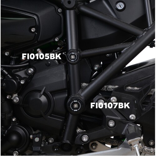 R&G Racing Frame Plug To Suit Kawasaki Ninja H2(R) '15-  & Ninja H2 SX '18- (LHS, Lower)