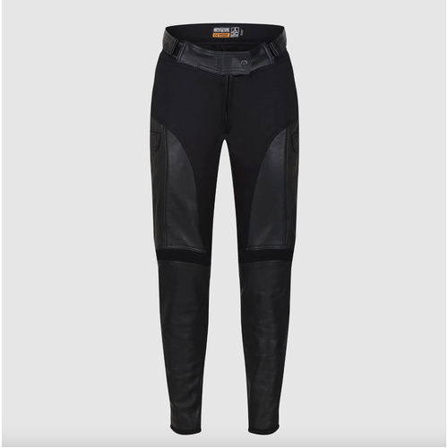 MotoGirl Fiona Leather Trousers (Colour And Size:Black, AU 8 / US 6 Regular 30")