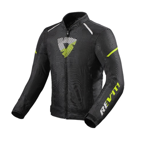 REV'IT! Sprint H20 Jacket [Colour And Size: Black/Neon Yellow, L]