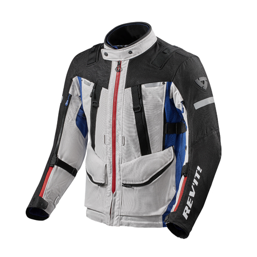 REV'IT! Sand 4 H2O Jacket [Colour And Size: Silver/Blue, 3XL]