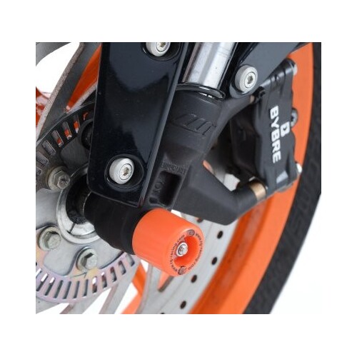 R&G Racing Fork Protectors To Suit KTM 125 Duke '11-'23 ,200 duke '12-, 390 Duke '13-'23, RC125/200 '14- RC390 '14-'21, 250 Duke '17-, Husqvarna V