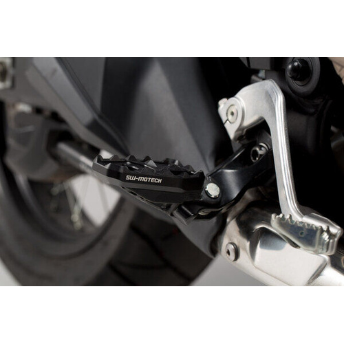 SW-Motech Footrest extension. Black. Honda CRF 1000 L Africa Twin (15-17). (FRS.01.622.10000/B)