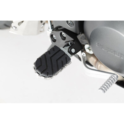 SW-Motech ION Footrest Kit For Silver. Aprilia, BMW, Suzuki models. (FRS.05.011.10002/S)