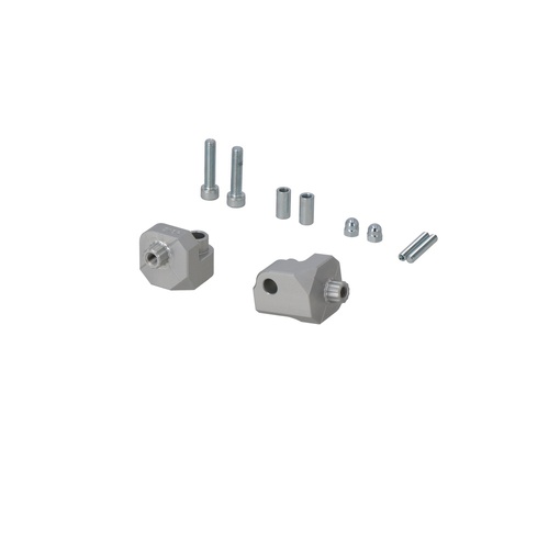 SW-Motech Mounting Kit For EVO footrest. Silver. Yamaha Tenere 700, Aprilia Tuareg 660. (FRS.06.112.80201/S)