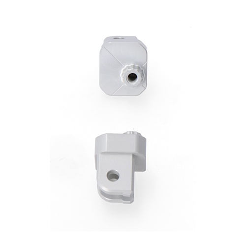 SW-Motech Mounting Kit For EVO footrests. Silver. Yamaha Tracer 9 (20-). (FRS.06.112.80300/S)