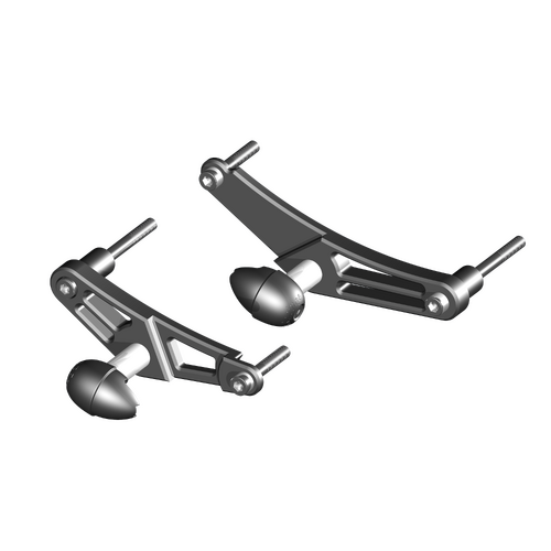 GBRacing Frame Sliders (Street) To Suit Triumph Daytona 675 Street Triple