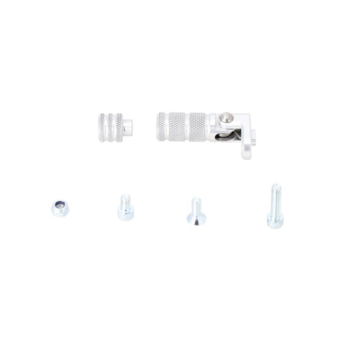SW-Motech Gear lever tread. Silver. Knurled. incl. extension. (FSC.00.127.10100/S)
