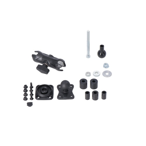 SW-Motech GPS mount kit for head tube with T-Lock.For diam 12,5-25 mm. 1" ball, socket arm, T-Lock.(GPS.00.308.35400)