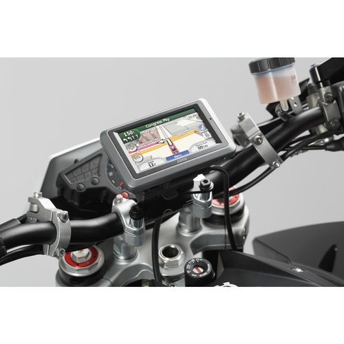 SW-Motech GPS Mount For Handlebar -Black. Shock absorbent.(GPS.07.646.10600/B)