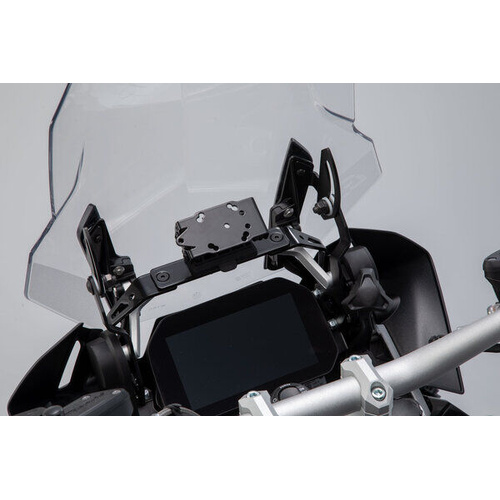 SW-Motech GPS Mount For Cockpit - Black. BMW R 1200 GS (12-18), R 1250 GS (18-). (GPS.07.646.11000/B)