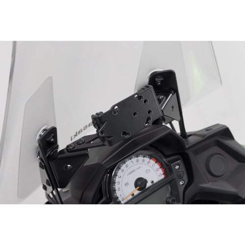 SW-Motech GPS Mount For Cockpit -Black. Kawasaki Versys 650 (14-21).(GPS.08.646.10700/B)