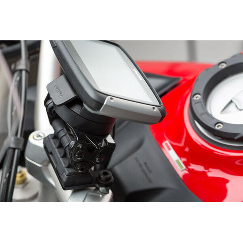 SW-Motech GPS Mount For Handlebar - Black. Ducati Multistrada 1200/ 950/ 1260/ V2. (GPS.22.584.10000/B)