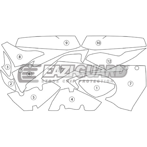Eazi-Guard Paint Protection Film for BMW S1000RR 2015 - 2017  gloss