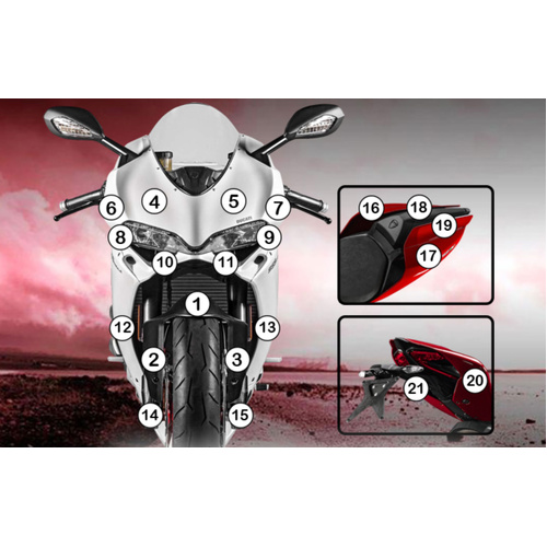 Eazi-Guard Paint Protection Film for Ducati Panigale 1299  matte