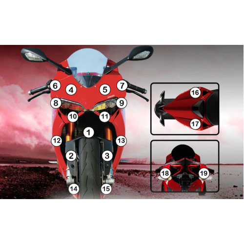 Eazi-Guard Paint Protection Film for Ducati Panigale 899 1199  matte