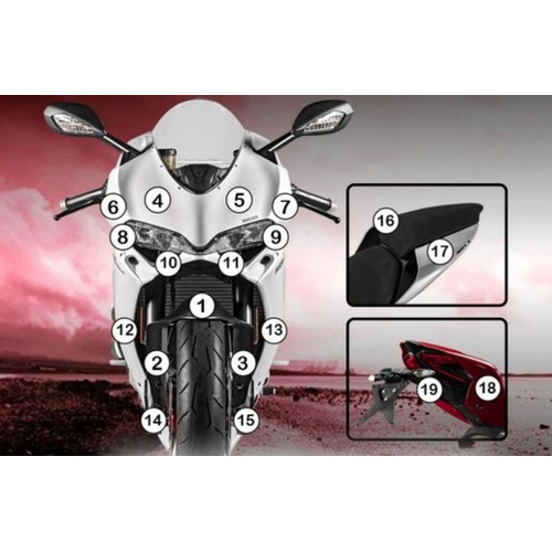 Eazi-Guard Paint Protection Film for Ducati Panigale 959  gloss
