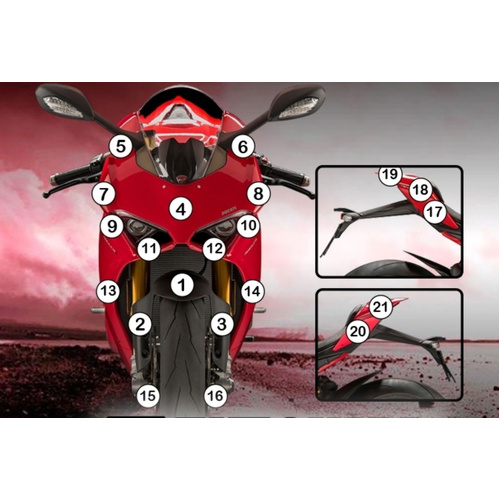 Eazi-Guard Paint Protection Film for Ducati Panigale V4 2018 - 2019  gloss