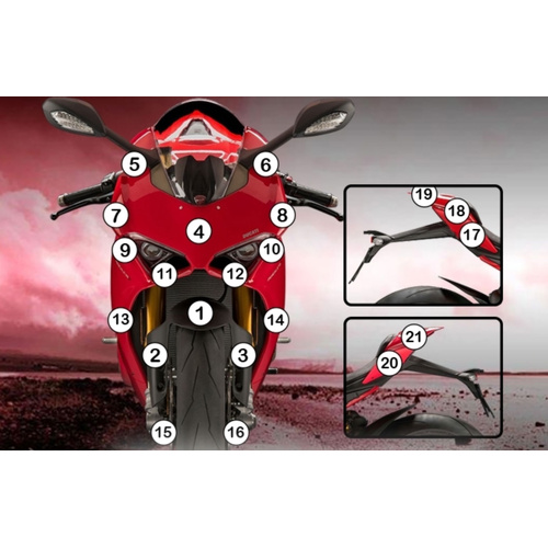 Eazi-Guard Paint Protection Film for Ducati Panigale V4 2018 - 2019  matte
