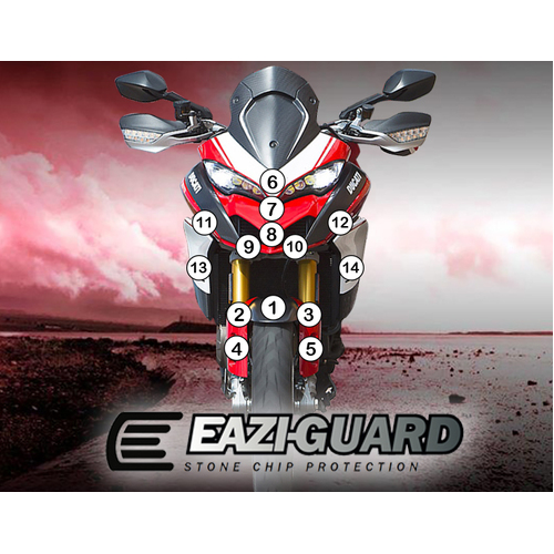 Eazi-Guard Paint Protection Film for Ducati Multistrada 1260 Pikes Peak  matte