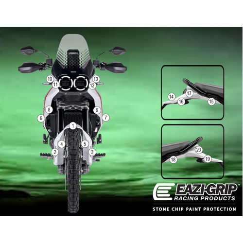 Eazi-Guard Paint Protection Film for Ducati DesertX  gloss