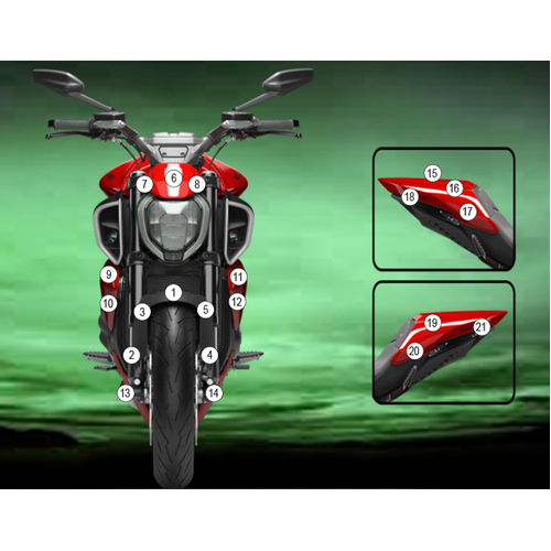 Eazi-Guard Paint Protection Film for Ducati Diavel V4 2023  matte