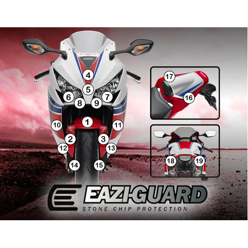 Eazi-Guard Paint Protection Film for Honda CBR1000RR 2012 - 2016  gloss